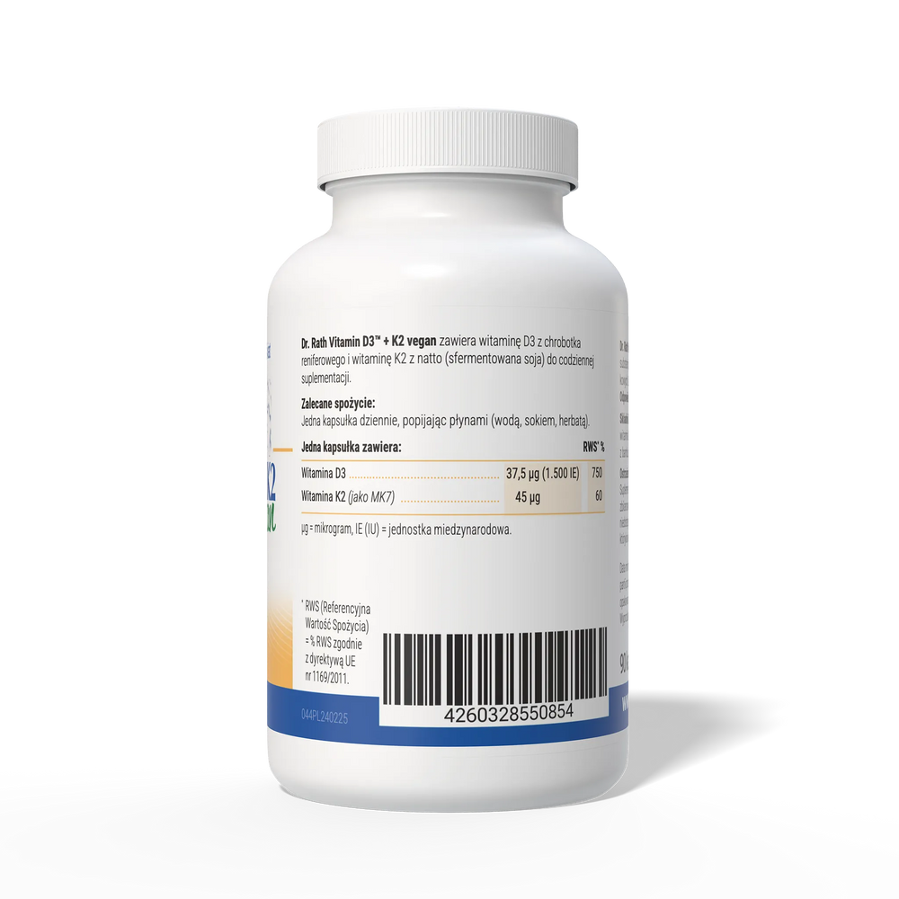 Dr. Rath Vitamin D3™ + K2 Vegan